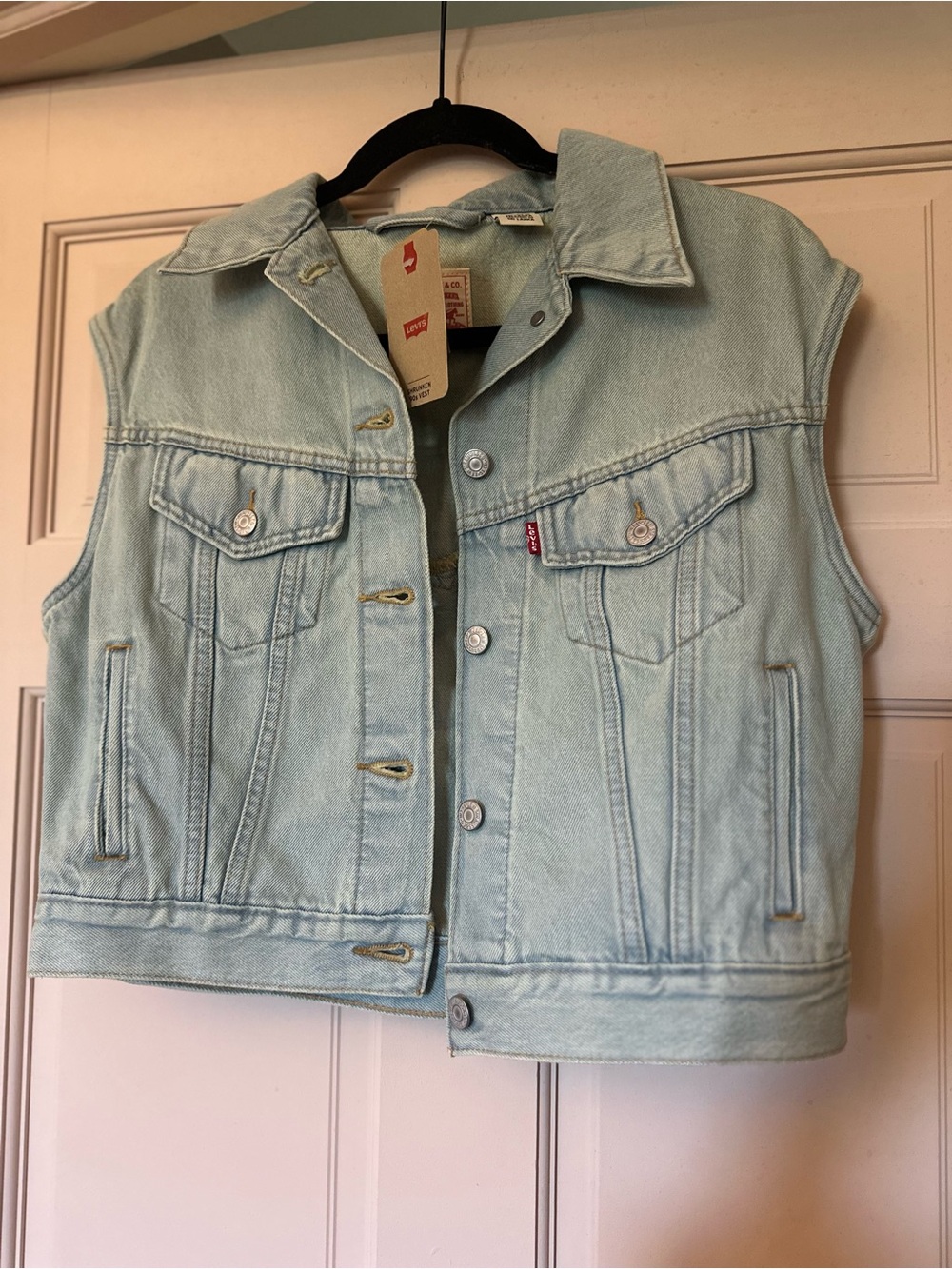Levi’s Light Wash Denim Jacket Vest